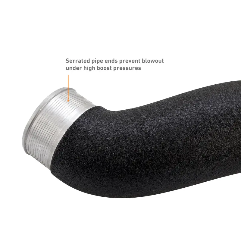 Mishimoto 2024+ Ford Mustang Ecoboost Charge Pipes – Wrinkle Black 2