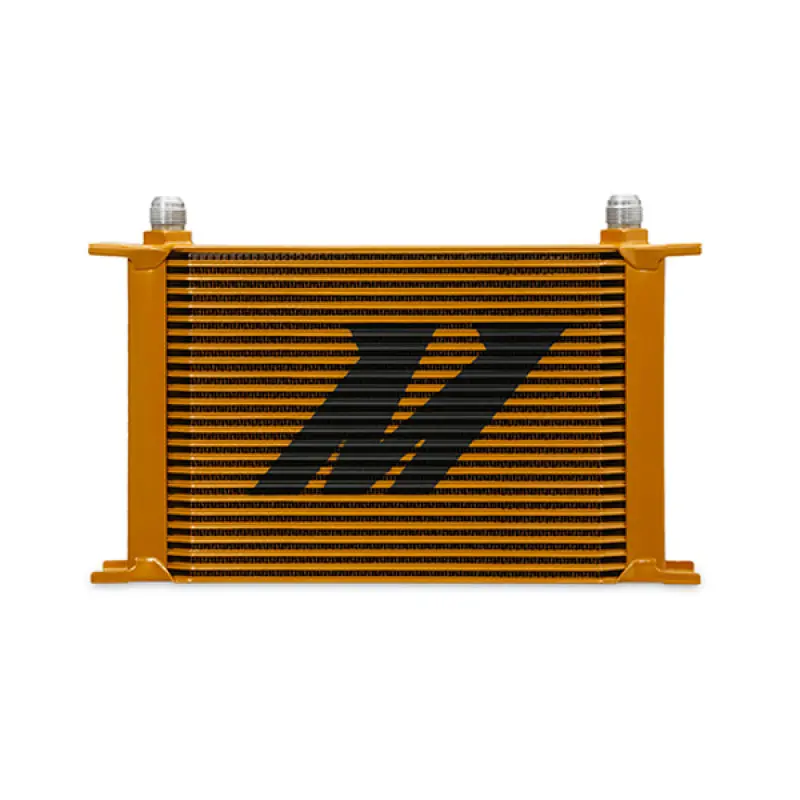 Mishimoto 25-Row Universal Oil Cooler - Gold For Ford Mustang Gt, Gt Premium, Bullitt, Mach 1 1
