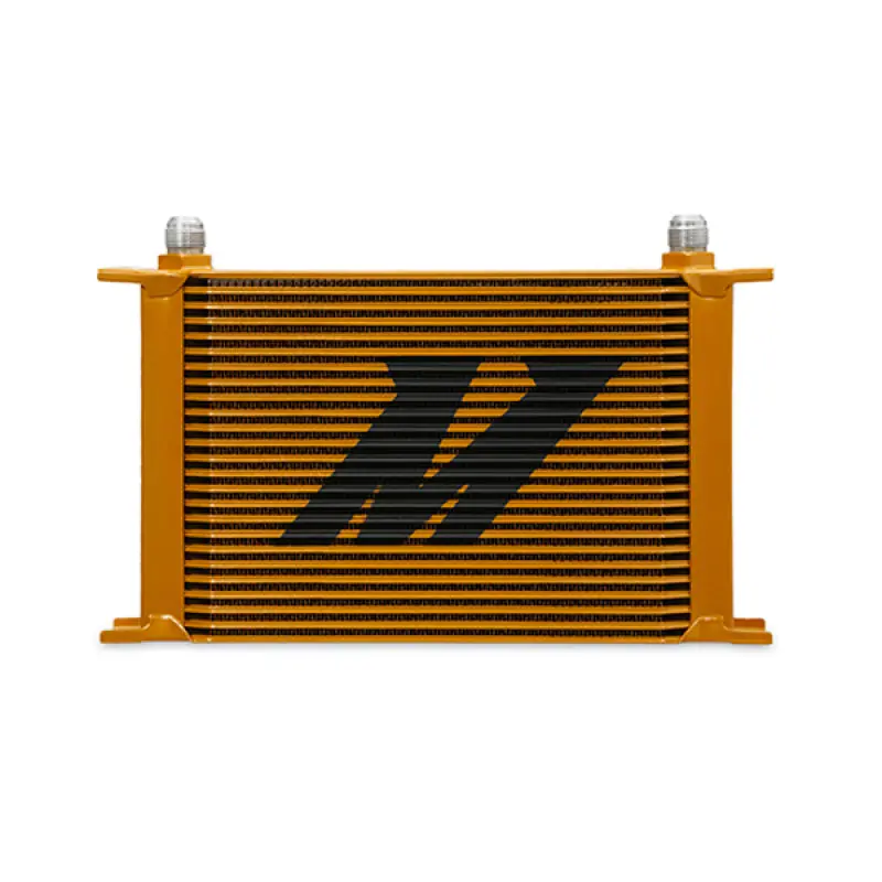 Mishimoto 25-Row Universal Oil Cooler - Gold For Ford Mustang Gt, Gt Premium, Bullitt, Mach 1 2