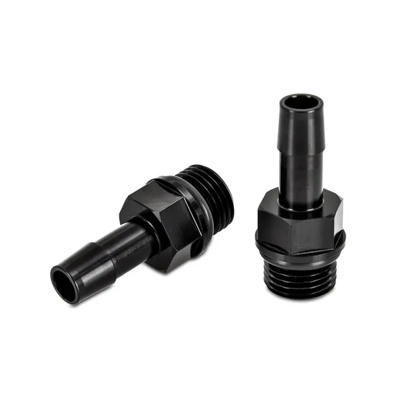 Mishimoto 2Pcs M16x1.5 3/8In Aluminum Catch Can Fitting Black 2