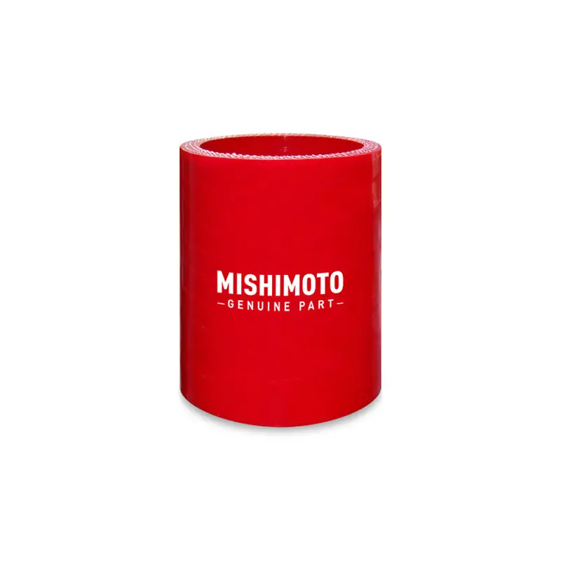 Mishimoto 3.5 Inch Straight Silicone Hose Coupler Red 1