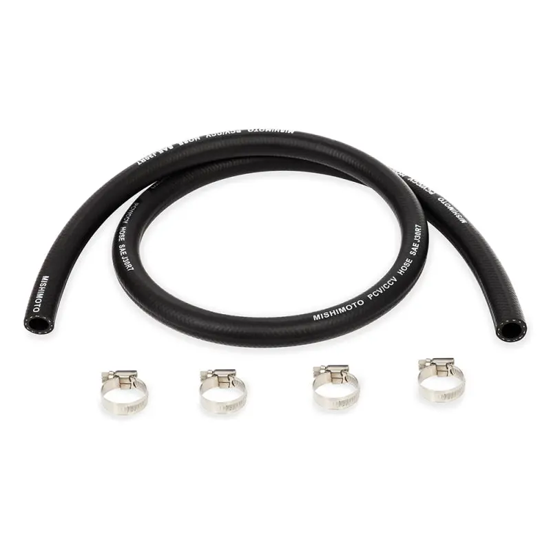 Mishimoto 3/8In X 4 Hose With 4 Clamps For Catch Can Installation 1