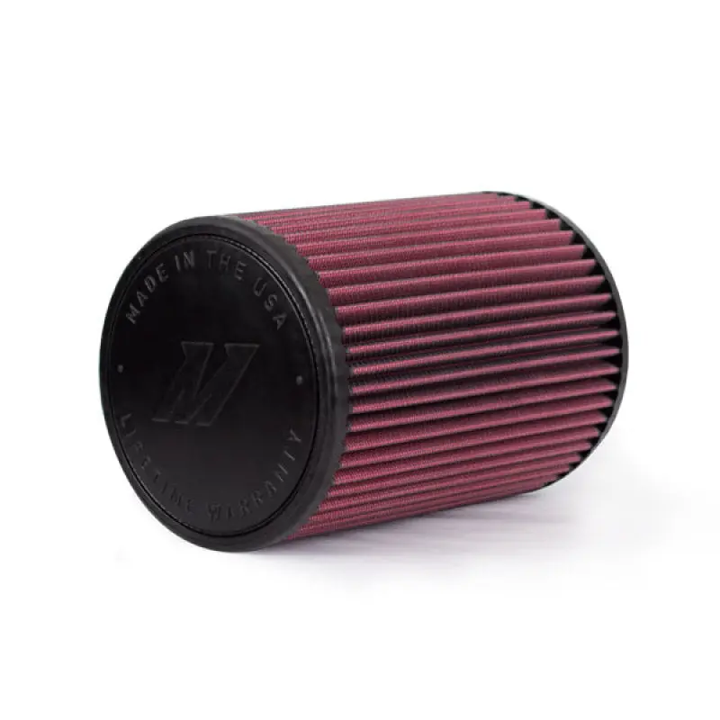 Mishimoto Air Filter Red Oiled 8 Layer Cotton Worm Clamp 1