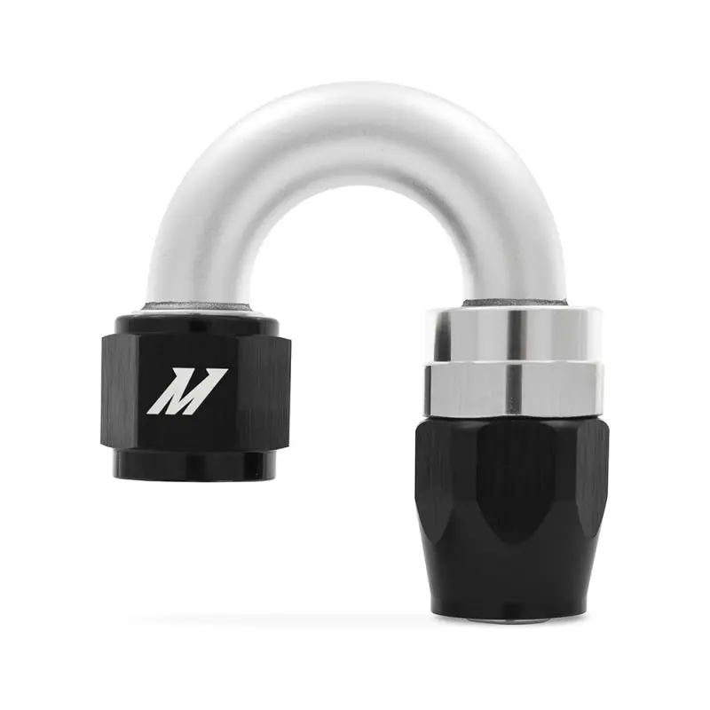 Mishimoto Aluminum 180 Degree 10An Fittings Black Finish 1