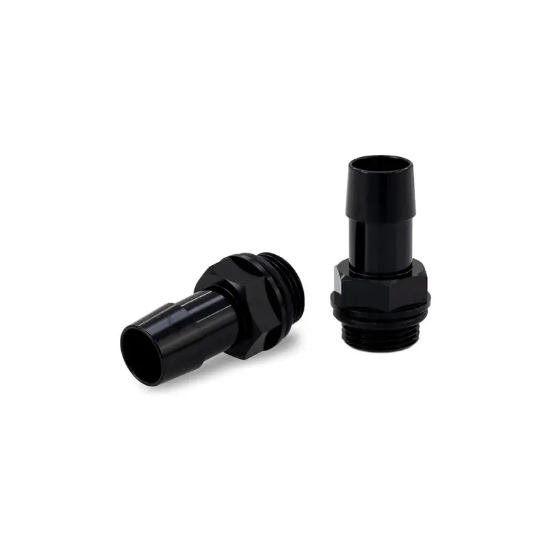 Mishimoto Aluminum Catch Can Fittings Black 2Pcs M20x1.5 5/8In 1