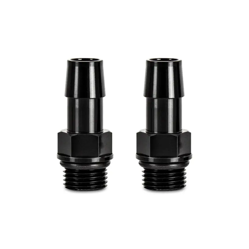 Mishimoto Aluminum Hose Barb Fittings 16X1.5 To 1/2In - Pack Of 2 1