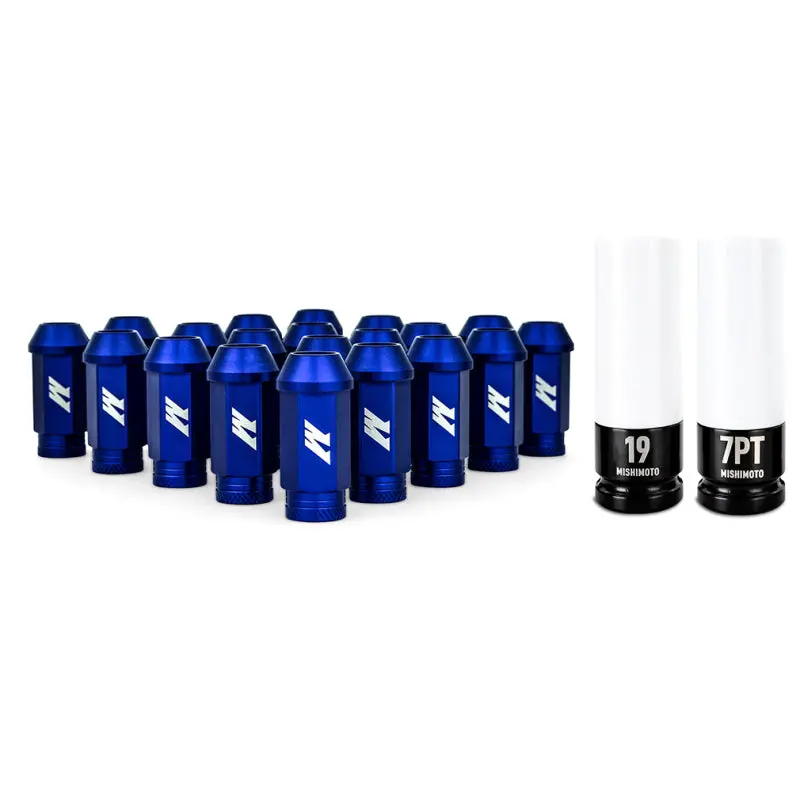 Mishimoto Aluminum Locking Lug Nuts Set Blue M12x1.5 - 20Pc 1