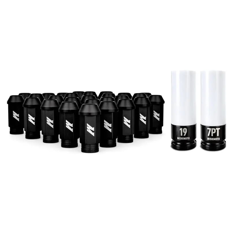 Mishimoto Aluminum Lug Nuts Black 27Pc Set M12x1.5 - Ford Bronco 1