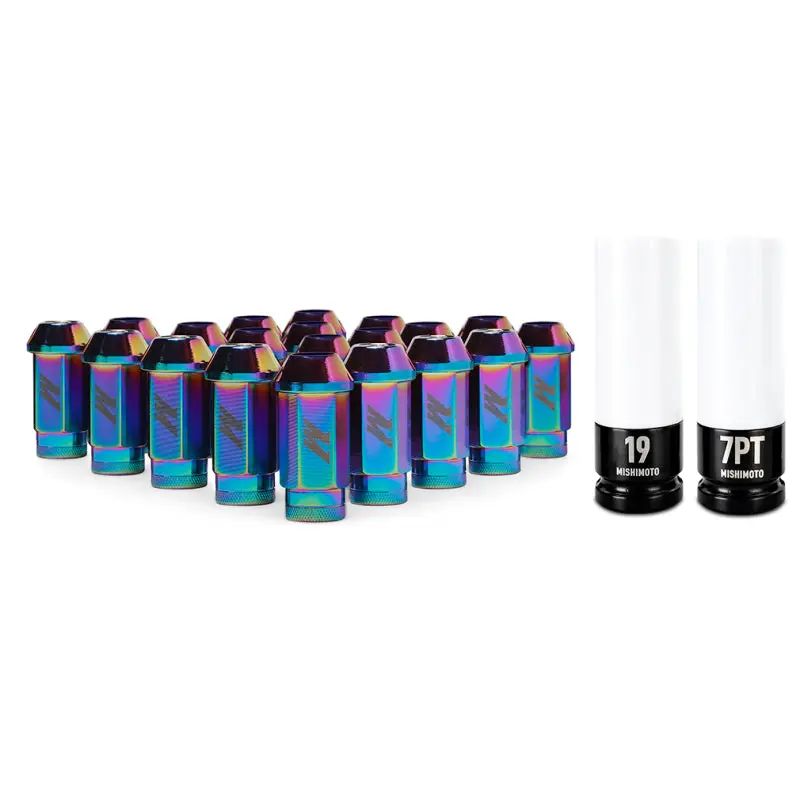 Mishimoto Aluminum Lug Nuts Set M12x1.25 Neo Chrome 1