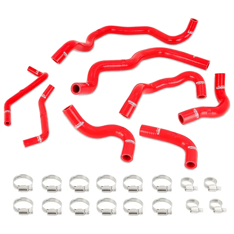 Mishimoto Ancillary Coolant Hose Kit - Red For 2016+ Infiniti Q50/Q60 3.0T 1