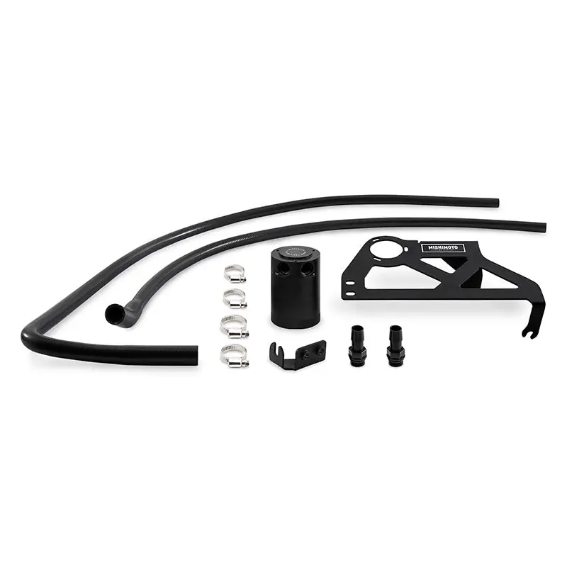 Mishimoto Baffled Oil Catch Can Kit - Black For 12-18 Jeep Wrangler Jk 1