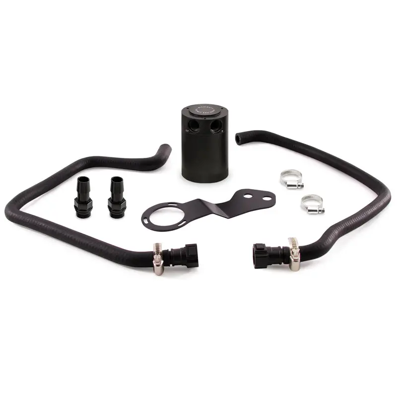 Mishimoto Baffled Oil Catch Can Kit - Black For 2016+ Chevrolet Camaro Ss 1