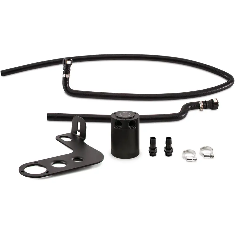 Mishimoto Baffled Oil Catch Can Kit For 10-15 Chevrolet Camaro Ss Automatic Black 1