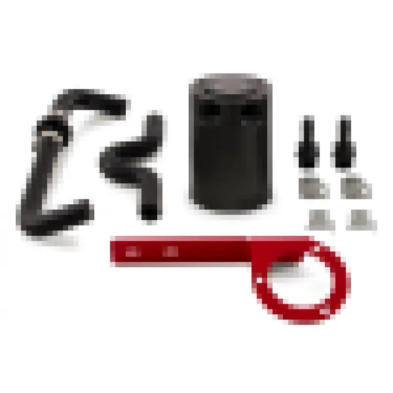 Mishimoto Baffled Oil Catch Can Kit For 2017+ Honda Civic Type R - Red 1