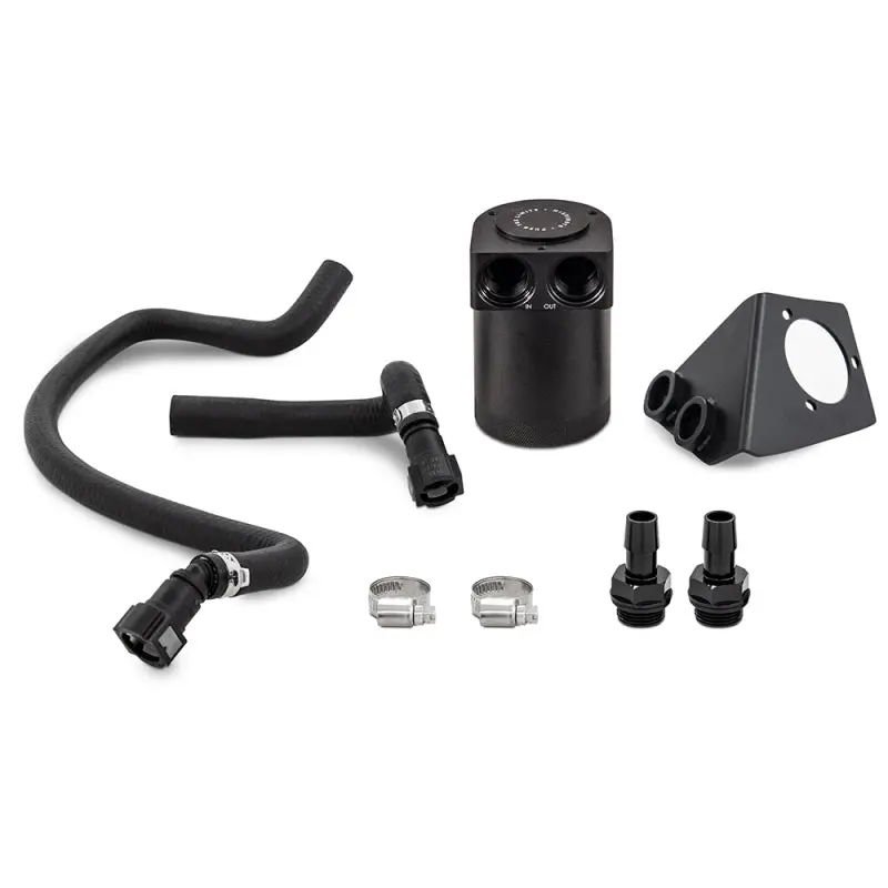 Mishimoto Baffled Oil Catch Can Kit For 2020+ Chevrolet Corvette C8 - Black 1