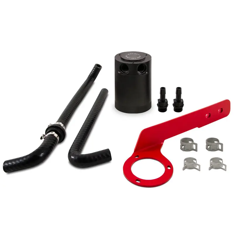 Mishimoto Baffled Oil Catch Can Pcv Side - Red For 2018+ Honda Accord 2.0T 1