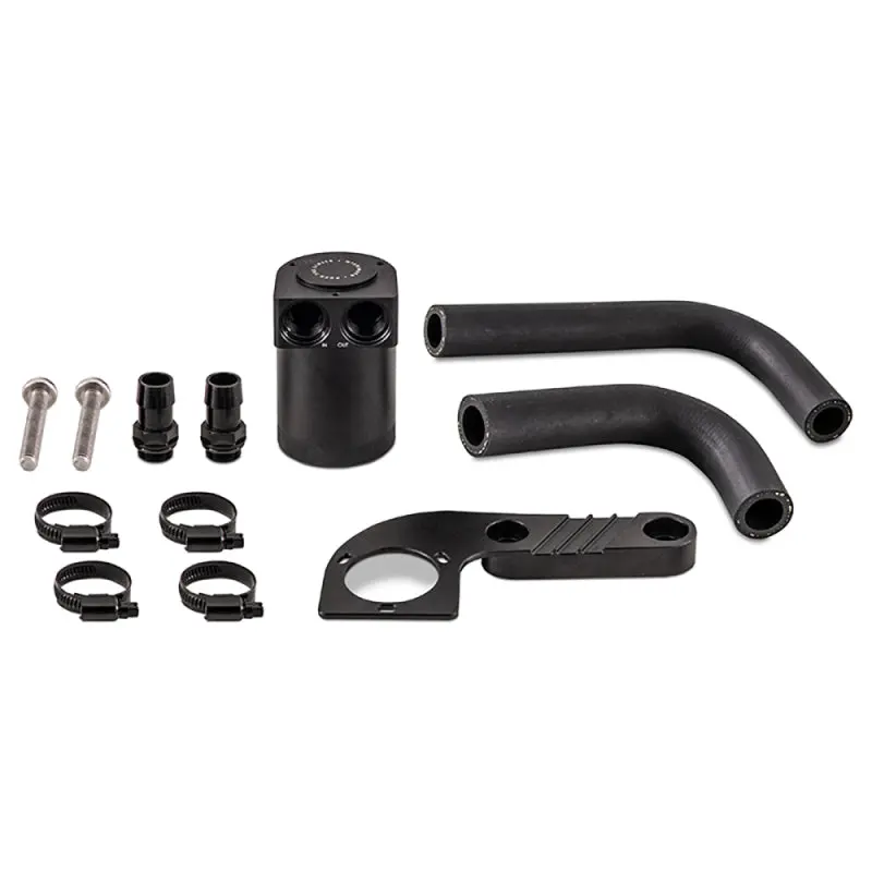 Mishimoto Baffled Oil Catch Can - Wrinkle Black For 2015+ Bmw F8x M3/M4 2