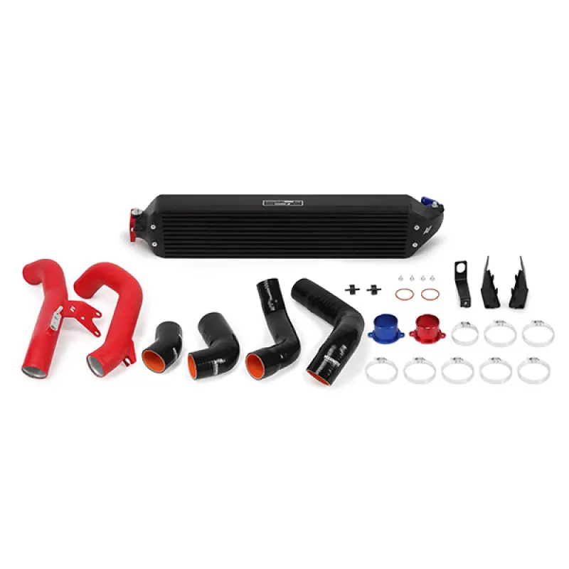 Mishimoto Black Intercooler Kit With Red Pipes For 2016+ Honda Civic 1.5T And 2017+ Honda Civic Si 1