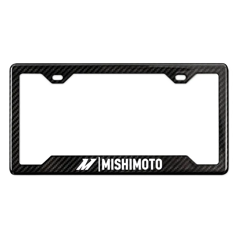 Mishimoto Carbon Fiber License Plate Frame Gloss 3K Twill 1