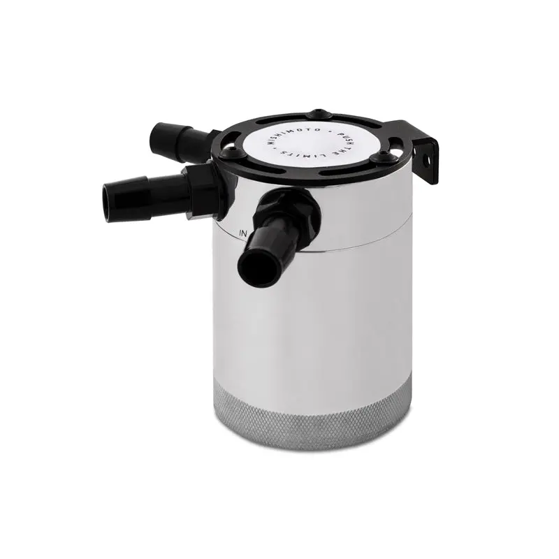 Mishimoto Compact Baffled 3 Port Oil Catch Can Polished 1