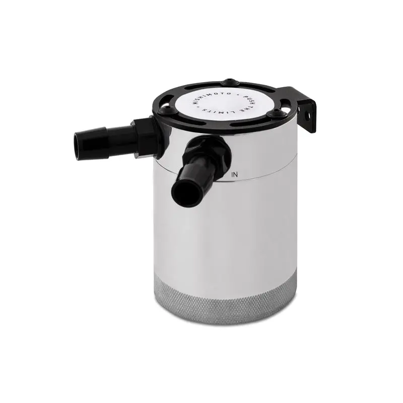 Mishimoto Compact Baffled Oil Catch Can 2-Port Polished 1