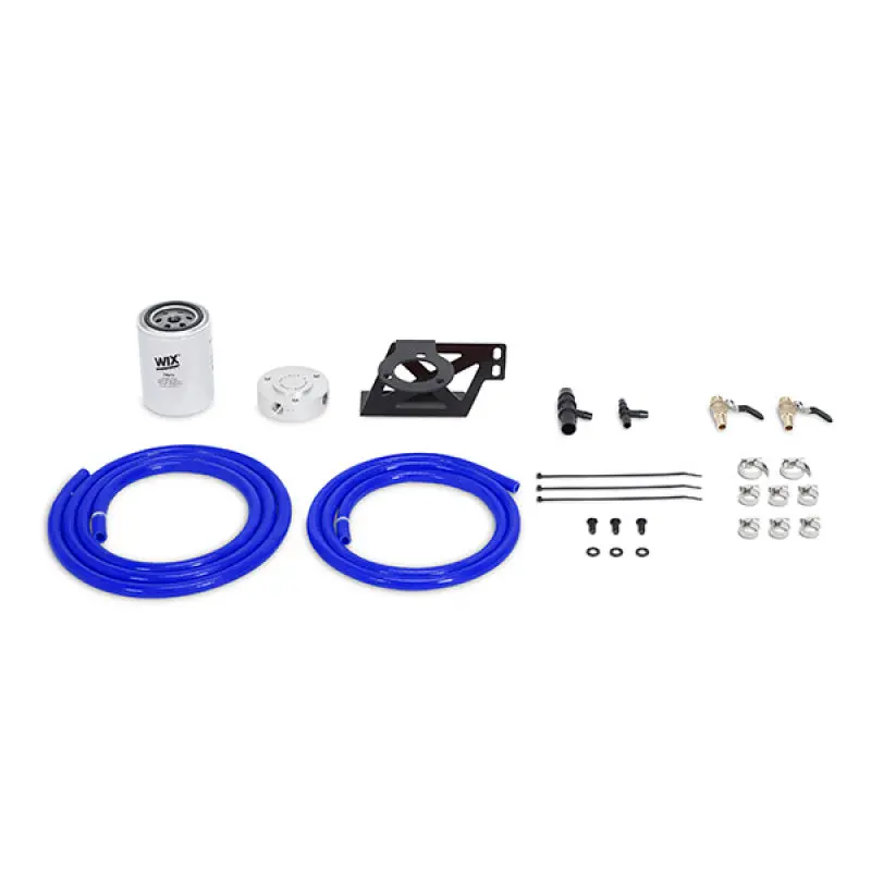 Mishimoto Coolant Filtration Kit 2008-2010 Ford 6.4L Blue 1
