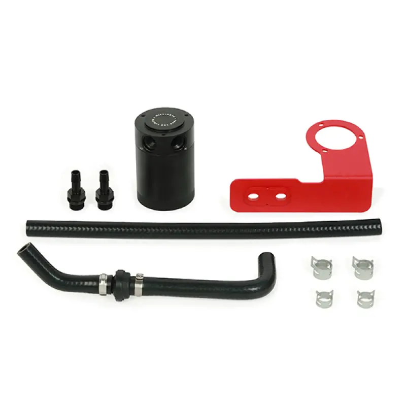 Mishimoto Direct Fit Baffled Oil Catch Can - Red Bracket For 2018+ Honda Accord 1.5T 1