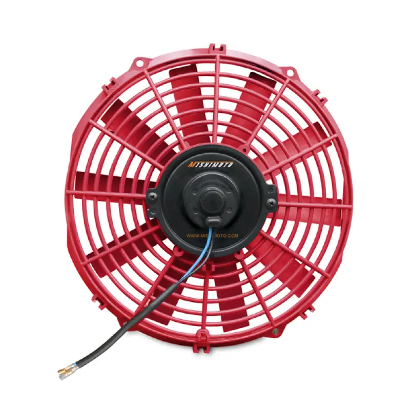 Mishimoto Electric Fan 12" Red 12V - Slim Design For Efficient Cooling 2