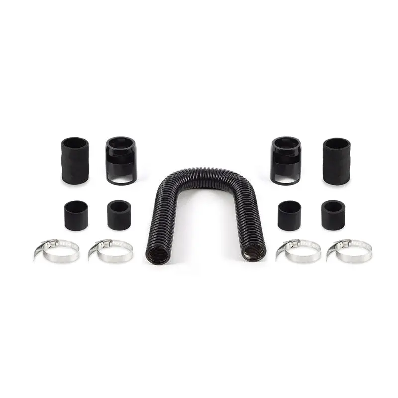 Mishimoto Flexible Stainless-Steel Radiator Hose Kit 24In Black 1