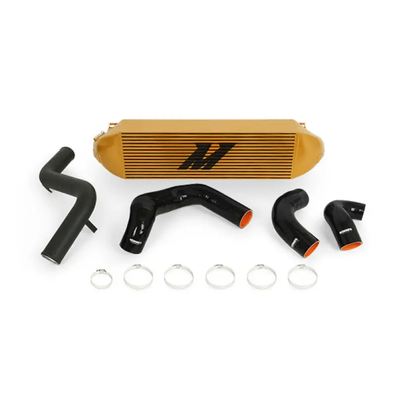 Mishimoto Gold Intercooler With Black Pipes For 2013-2018 Ford Focus St 1