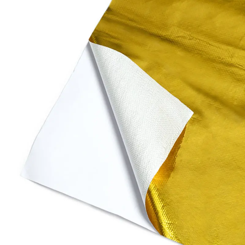 Mishimoto Gold Reflective Barrier With Adhesive Backing - 24X24 - Heat Protection 1