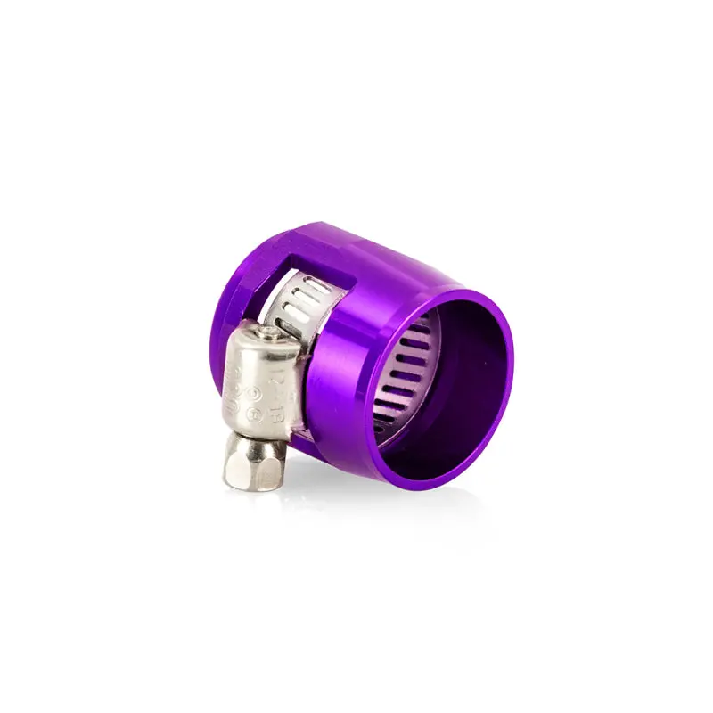 Mishimoto Hex Hose Finishers Aluminum 8An Anodized Purple 2