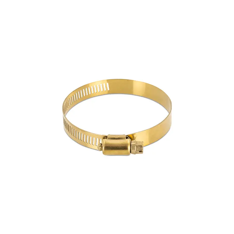 Mishimoto High-Torque Worm Gear Clamp 1.57In-2.52In - 10 Pack Gold 1