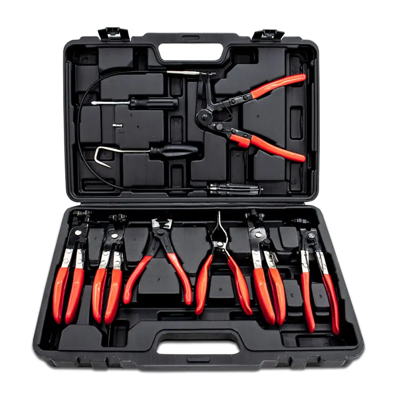 Mishimoto Hose Clip Removal Tool Set - 9Pc With Durable Steel Construction And Rubber Grips 1