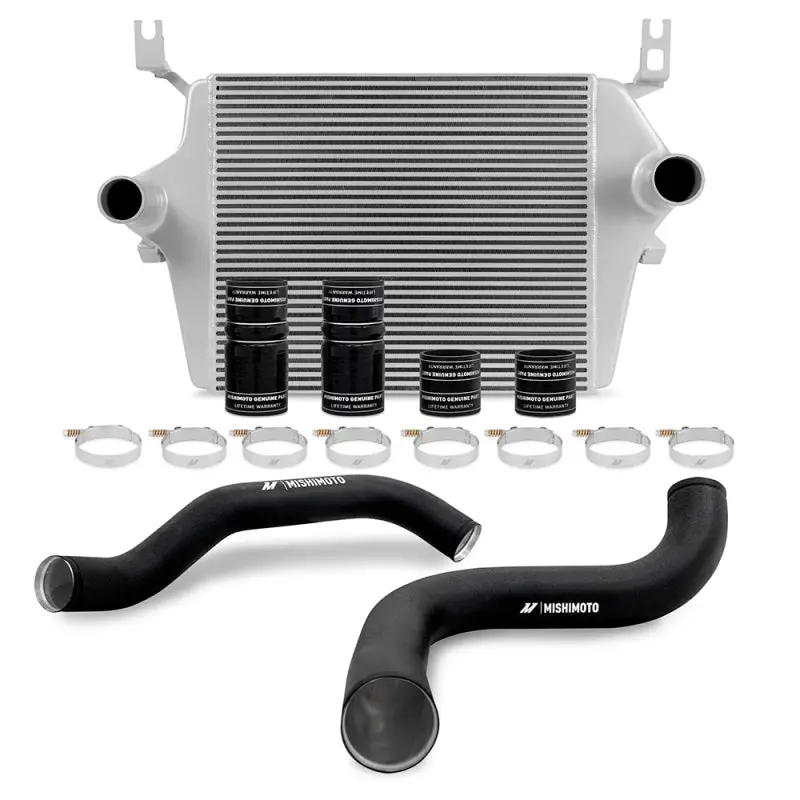 Mishimoto Intercooler Kit Silver Black Pipes 99-03 Ford 7.3L 1