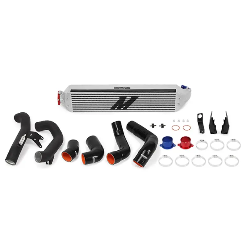 Mishimoto Intercooler Kit Silver With Black Pipes For 2016+ Honda Civic 1.5T And 2017+ Honda Civic Si 1