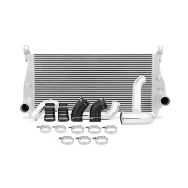 Mishimoto Intercooler Kit With Pipes Silver 02-04.5 Duramax 2