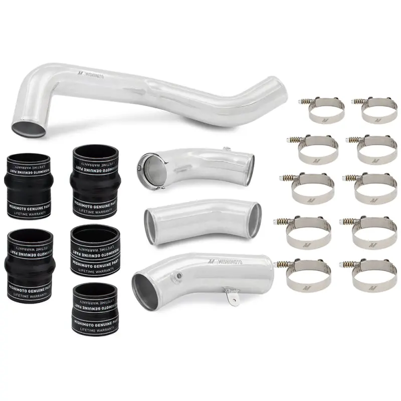Mishimoto Intercooler Pipe And Boot Kit Polished For 17-19 Gm 6.6L L5p Duramax Silverado Sierra 2500 3500 Hd 1