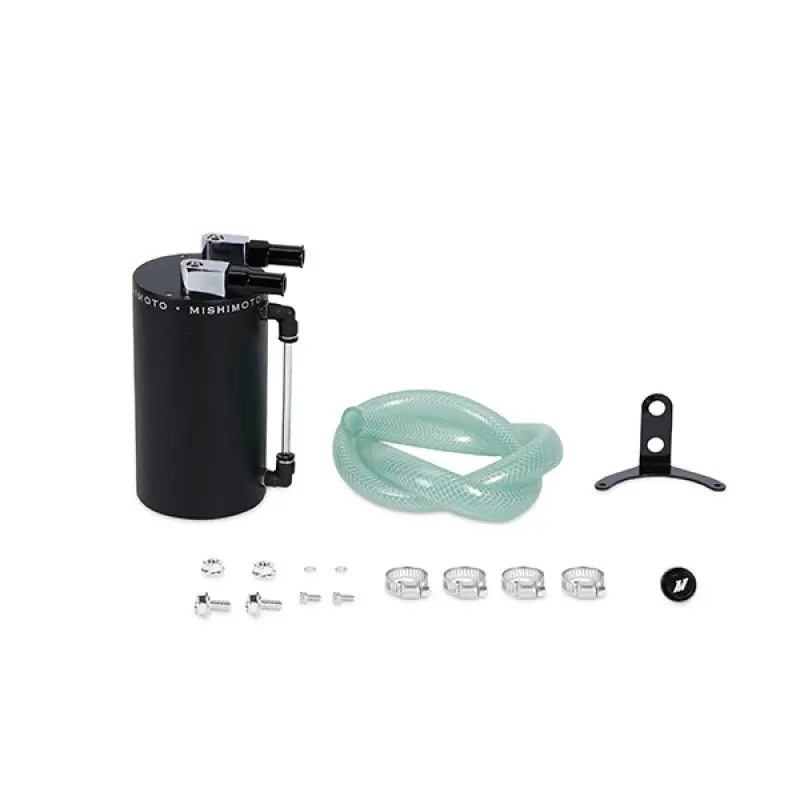 Mishimoto Large Aluminum Oil Catch Can - Wrinkle Black 2