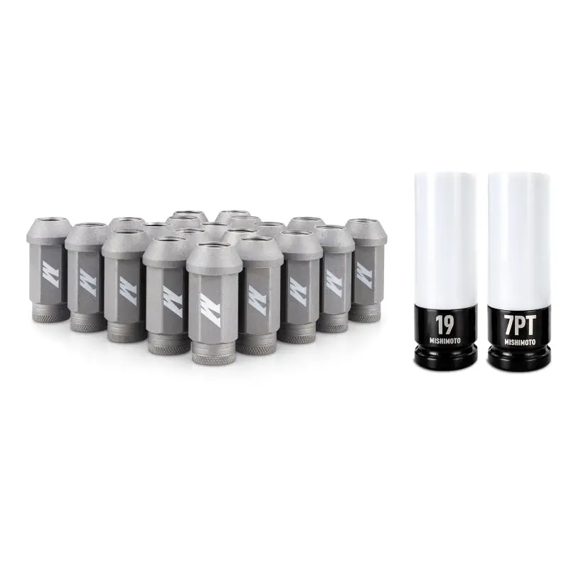 Mishimoto M14x1.5 Steel Locking Lug Nuts (20 Pack) Silver 1