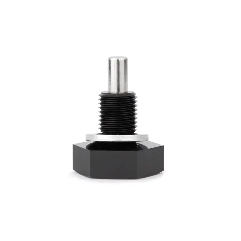 Mishimoto Magnetic Oil Drain Plug With Neodymium Magnet M12x1.75 Black For Ford Gm Scion 1