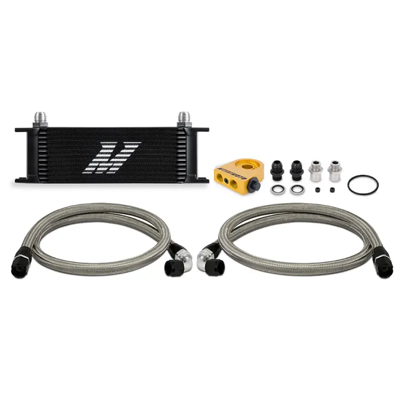 Mishimoto Oil Cooler Kit 13 Row Thermostatic Universal Black 1