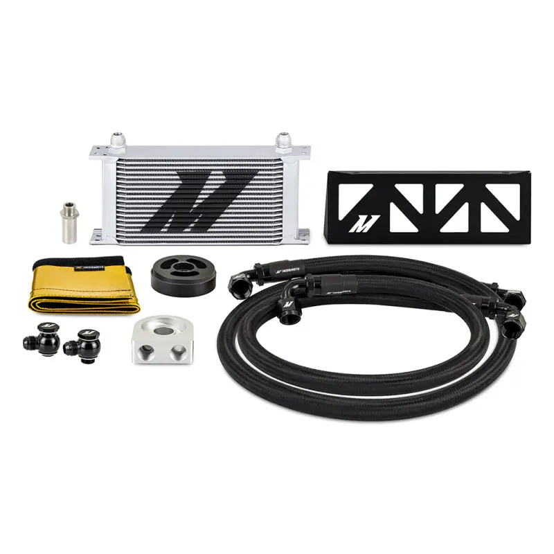 Mishimoto Oil Cooler Kit With 19-Row Cooler - Silver For 2022+ Subaru Brz/Toyota Gr86 1