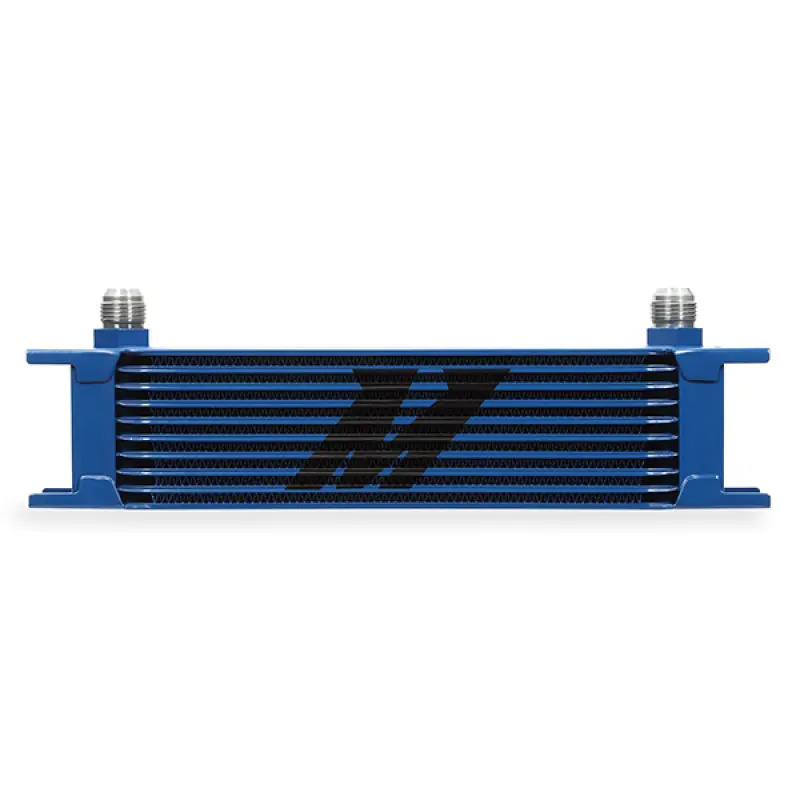 Mishimoto Oil Cooler Universal Fits 10 Row Blue Kit 1