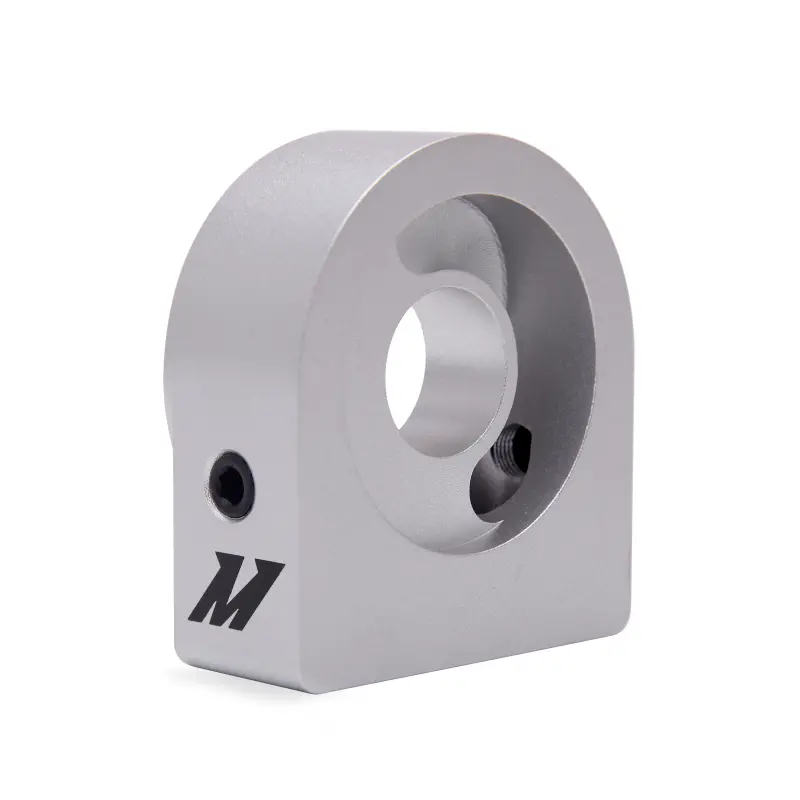 Mishimoto Oil Sandwich Plate Lightweight High Flow 6061 Aluminum With Two 1/8 Inch Npt Ports Compatible With M22 Bolts 1