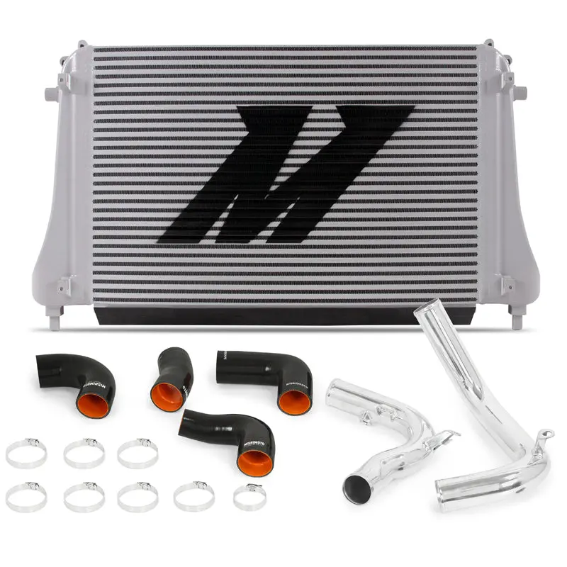 Mishimoto Performance Intercooler Kit With Pipes Polished For 2015-2021 Vw Mk7 Golf Tsi Gti R 1