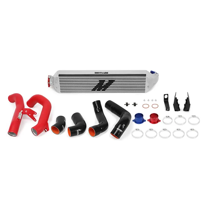 Mishimoto Performance Intercooler Kit With Red Pipes For Honda Civic 1.5T / Civic Si - Silver (2016-2021) 1