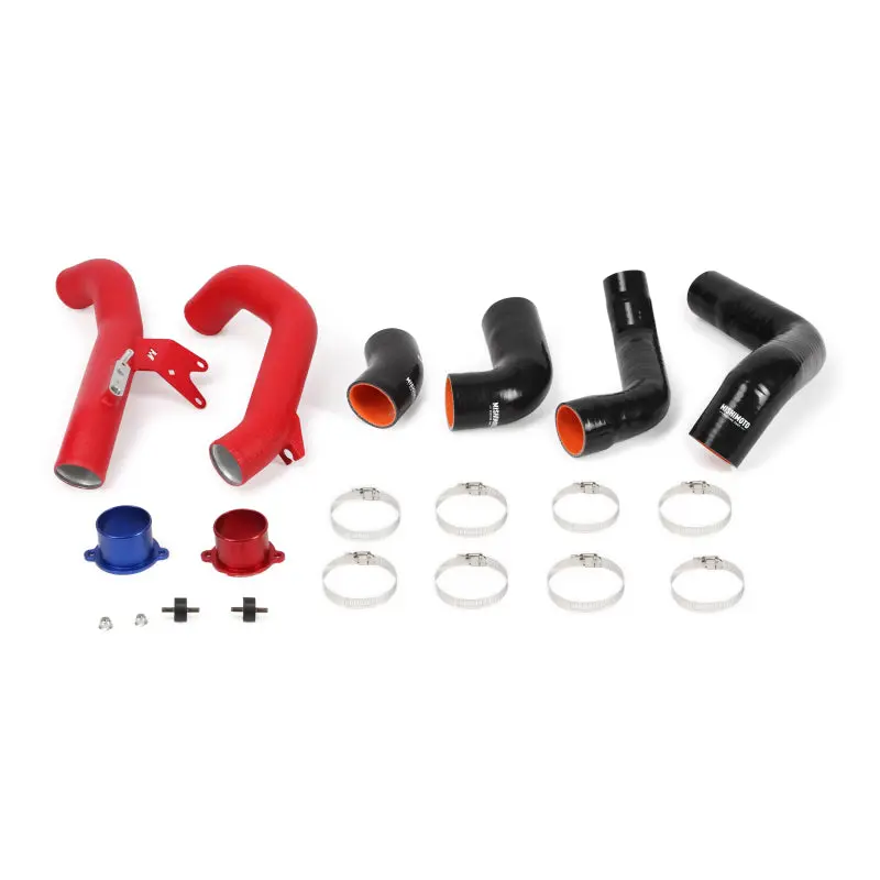 Mishimoto Performance Intercooler Pipe Kit Wrinkle Red For 2016-2021 Honda Civic 1.5T Si 1