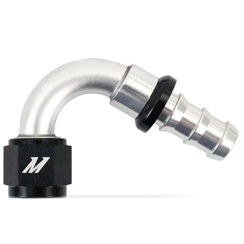 Mishimoto Push Lock Fitting 120 Degree -10An Silver 1