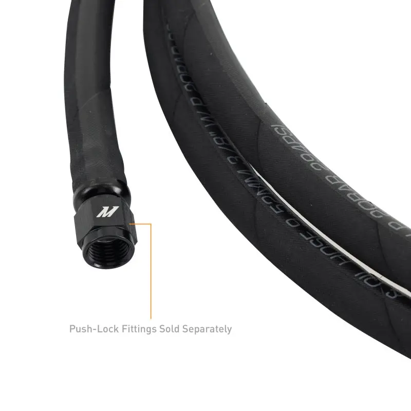 Mishimoto Push Lock Hose 6An 120In Black Nitrile Fuel Line 2